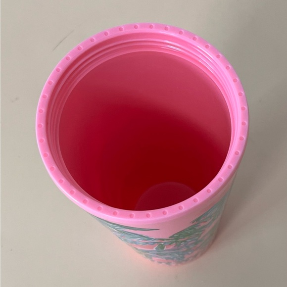 Lilly Pulitzer acrylic tumbler with a reusable straw - Picture 7 of 9